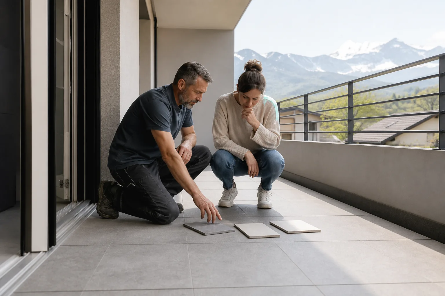 Carrelage extérieur sur un balcon : préparer les usages, les accès et le devis avant la rénovation en Suisse romande