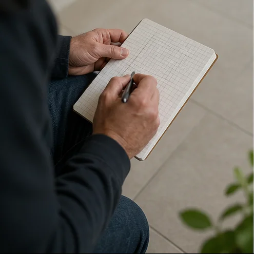 Échange entre une résidente et un professionnel à propos d’un constat de logement