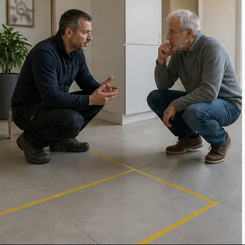 Dossier de suivi ordonné avec calendrier de visite et coordonnées de projet