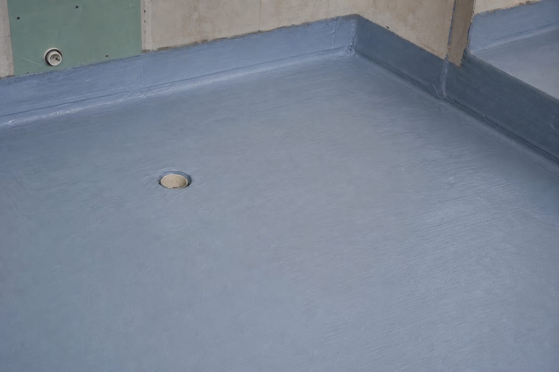 Exemple : membrane d'étanchéité sous carrelage